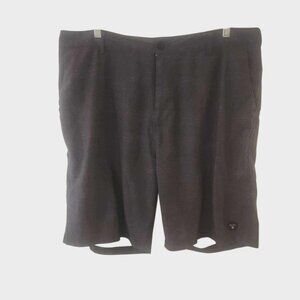 Molokai Surf Co Board Shorts Black Heathered Wet Dry Board Walkshort Size 38